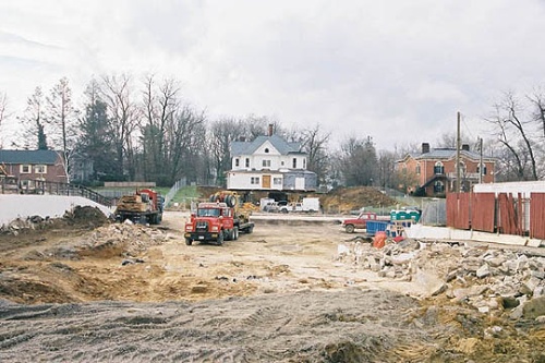 View from the Old Site to the New