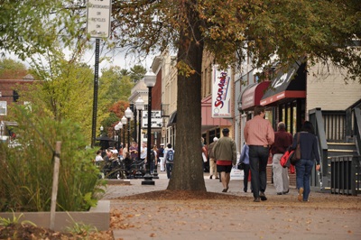 College Avenue just off Virginia Tech's campus