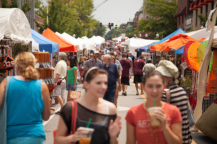 Image of Steppin Out festival on Main Street